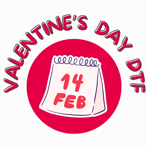 Valentine's Day DTF Transfers